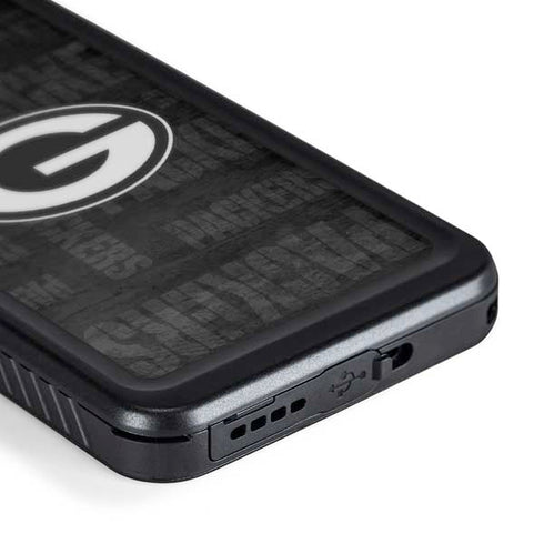 NFL Green Bay Packers Black & White Galaxy S24 Plus Waterproof Case